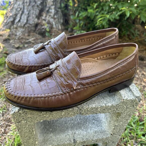 Florsheim Shoes Men’s 12 D Tassel Loafer Brown Pisa Moc Toe Leather 980 main image 5